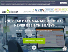 Tablet Screenshot of labcollector.com